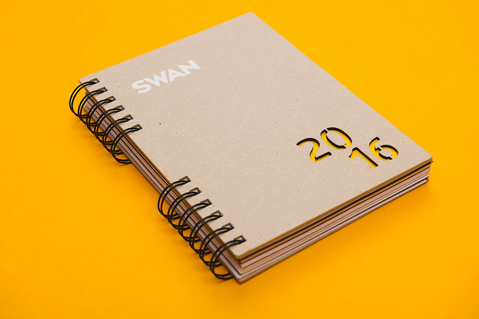 Diary Swan Life, printed by Précigraph