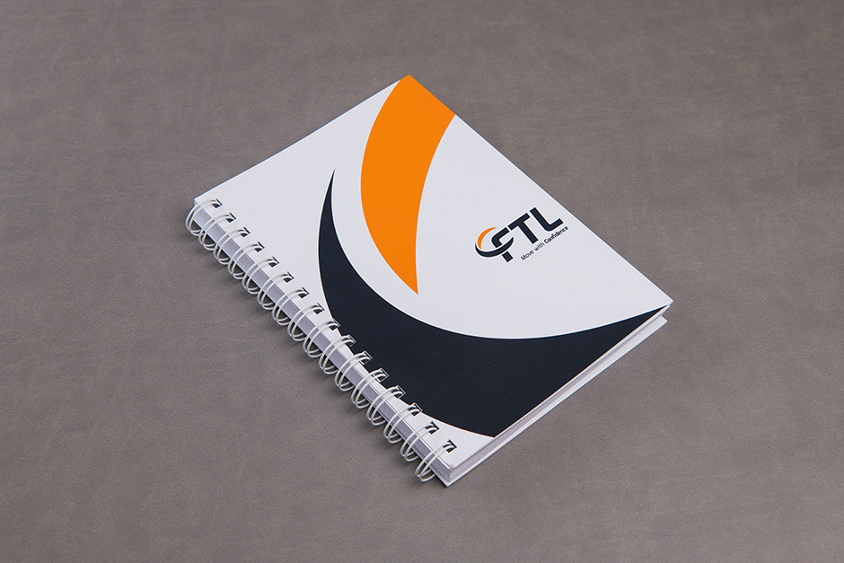 Notebook Freight and Transit Ltd, FTL, printed by Précigraph