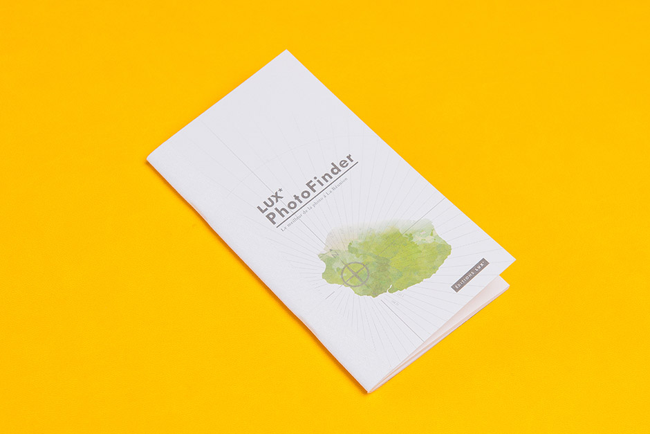 Lux Photo Finder brochure, printed by Précigraph