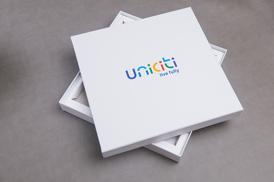 Uniciti Medine Educational packaging, printed by Précigraph