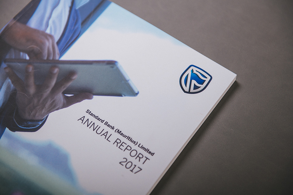 Rapport Annuel Standard Bank (Mauritius) Ltd, impression Précigraph