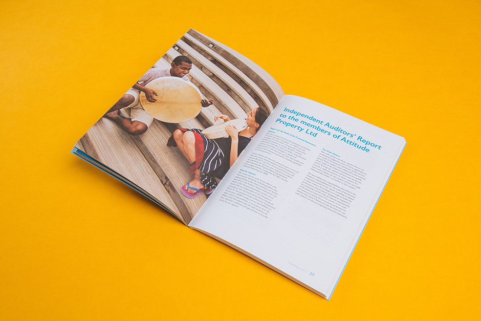 Attitude Property Annual Report printed by Précigraph