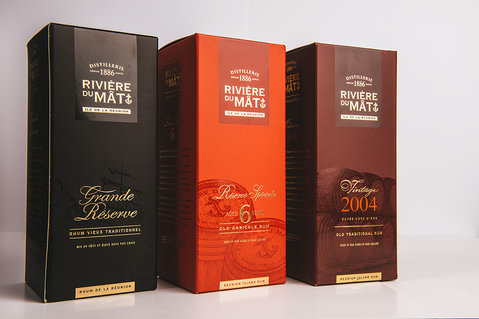Rivière du Mat Réunion packaging, printed by Précigraph